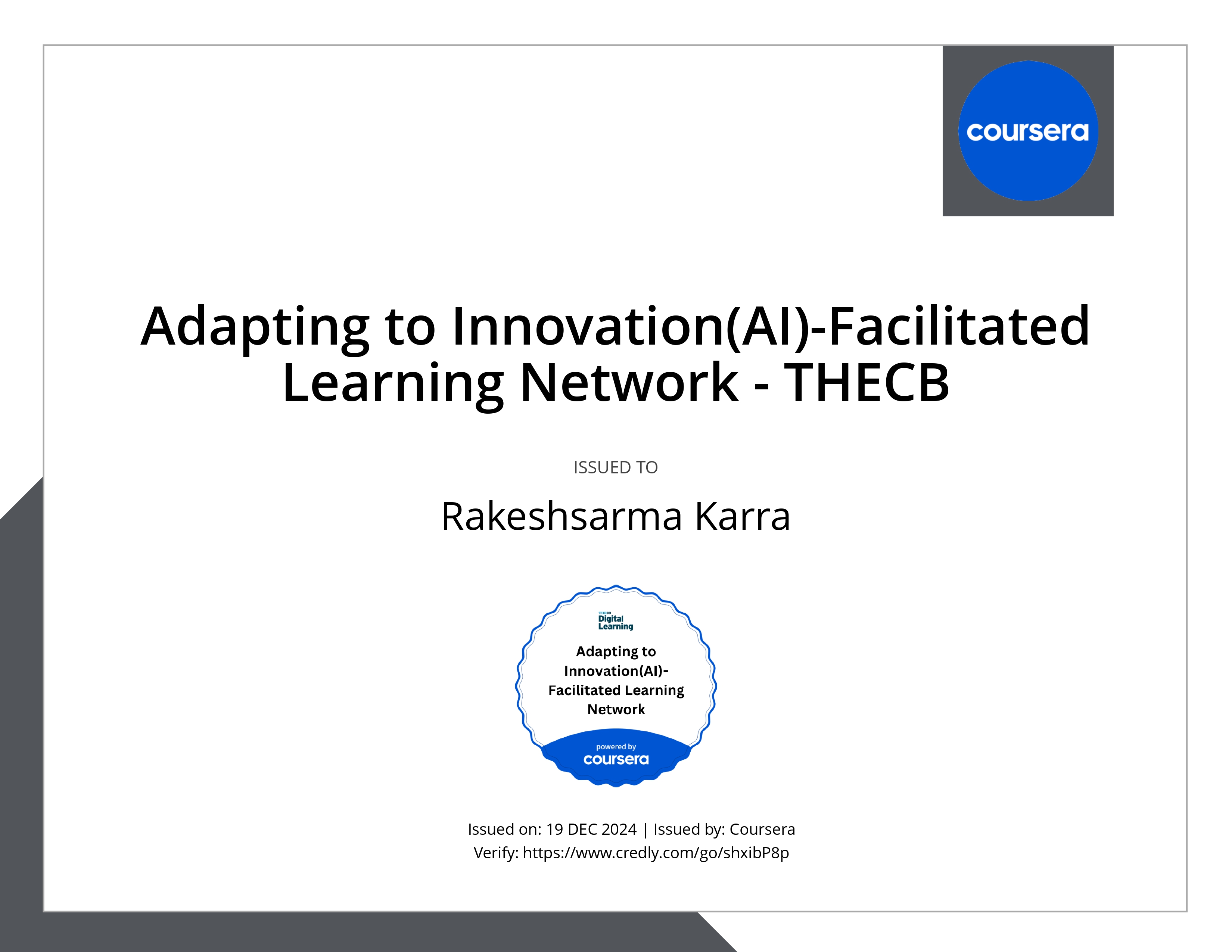 AI Facilitated Learning Network
