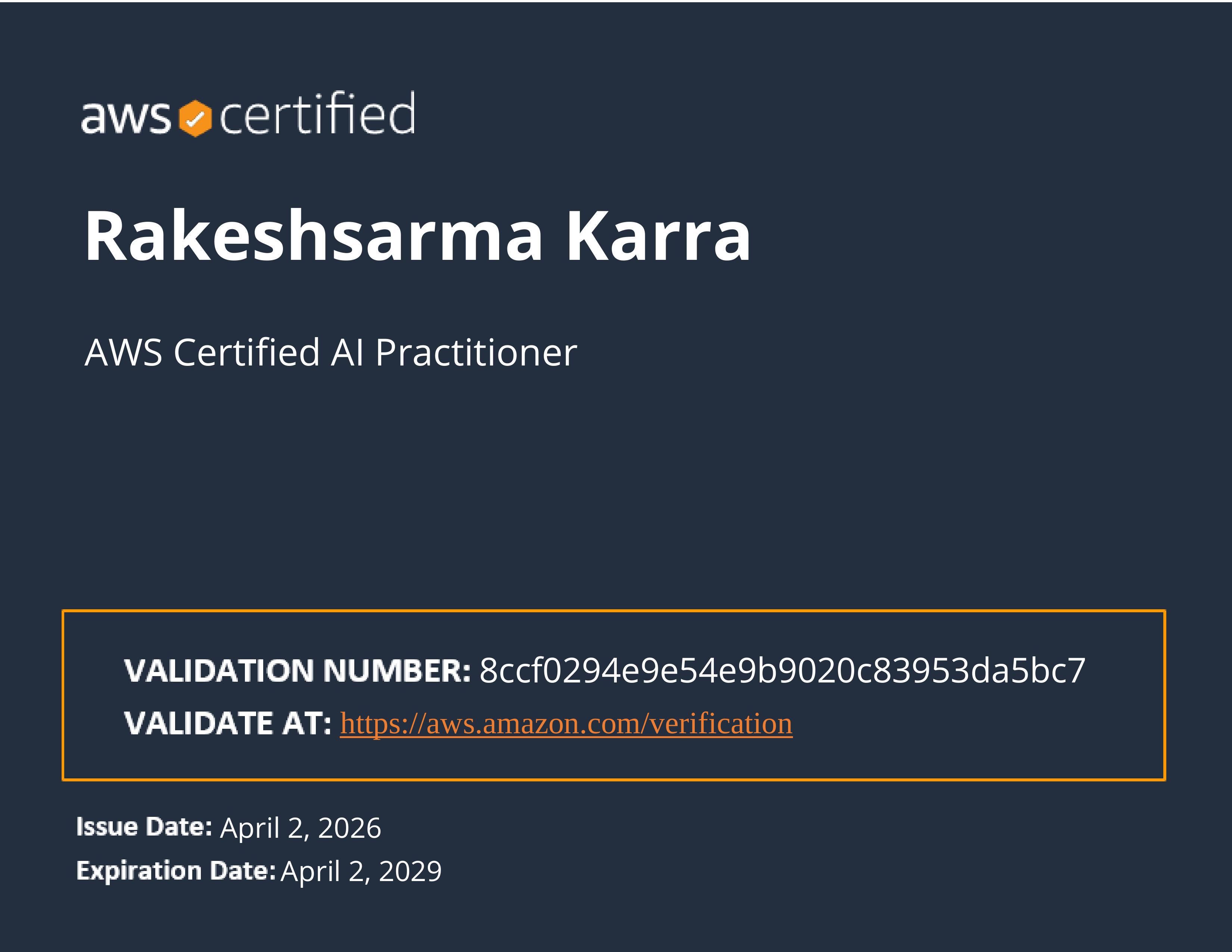 AWS Certified AI Practitioner