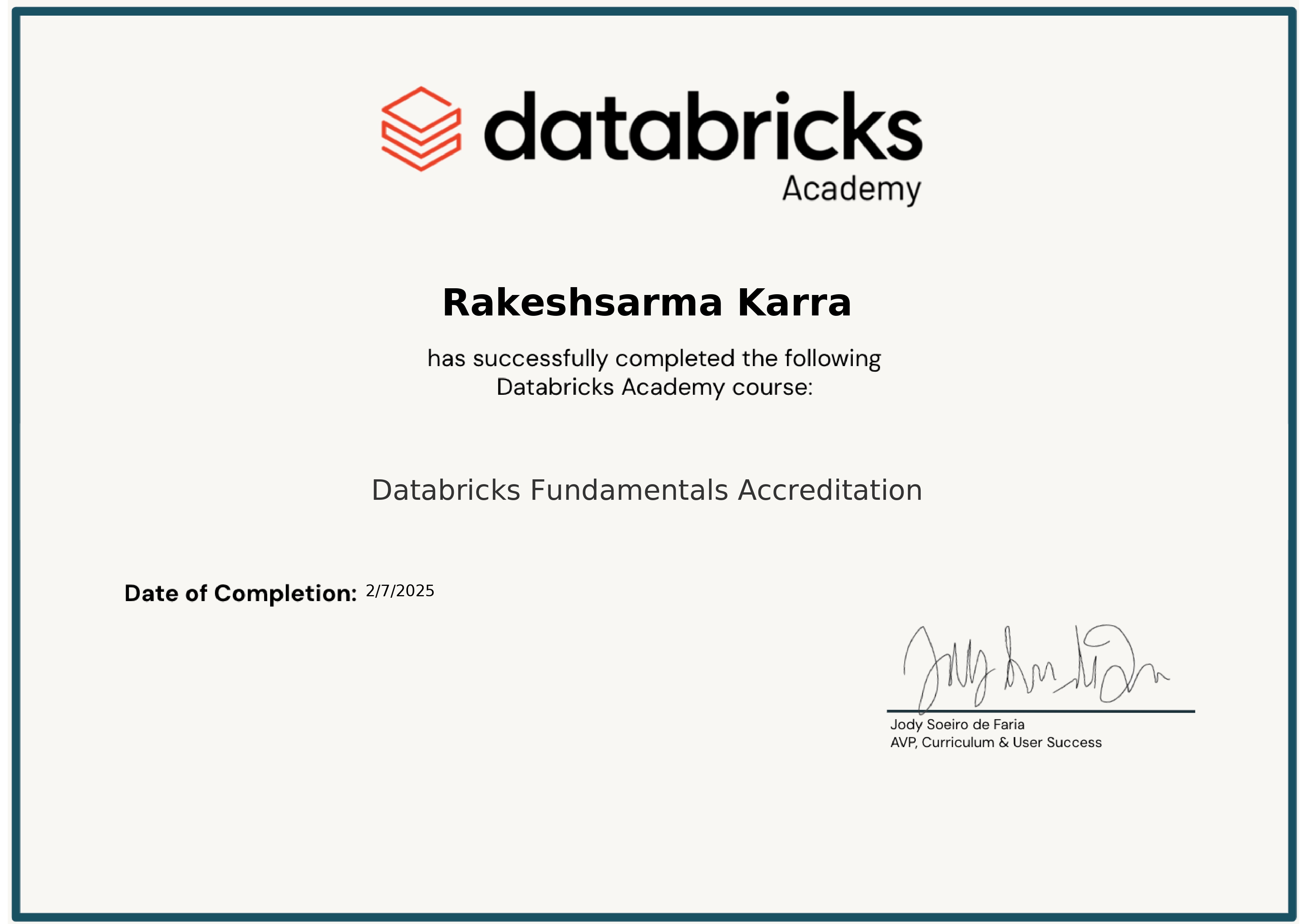 Databricks Certification