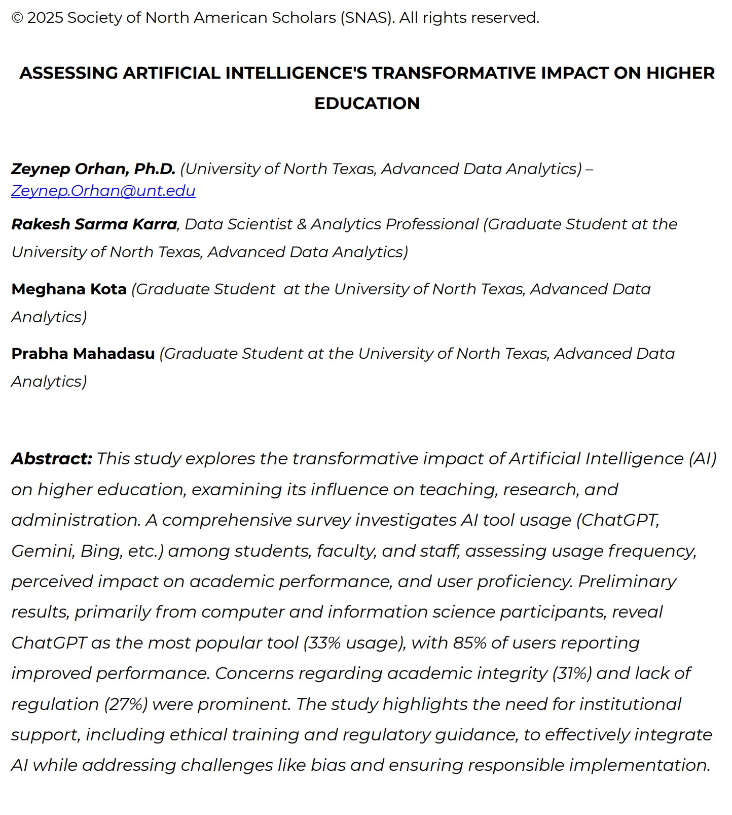 Assessing Artificial Intelligence's Transformative Impact On Higher Education